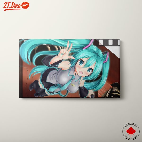 Vocaloid Character Artwork with Blue Hair