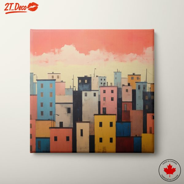 Colorful Contemporary Urban Cityscape
