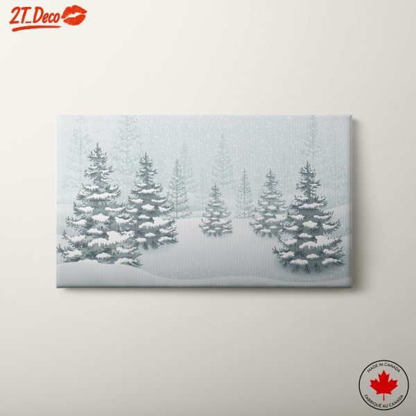 Serene Winter Landscape with Snowy Trees 2