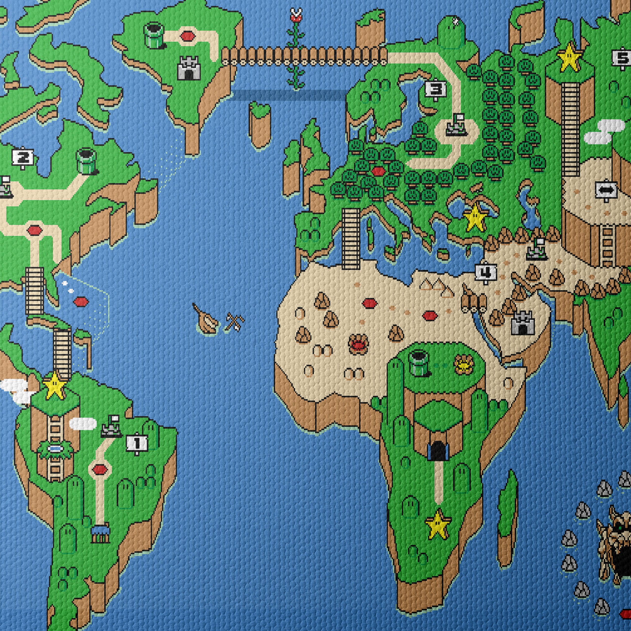 Super Mario World Map Art - Image 4