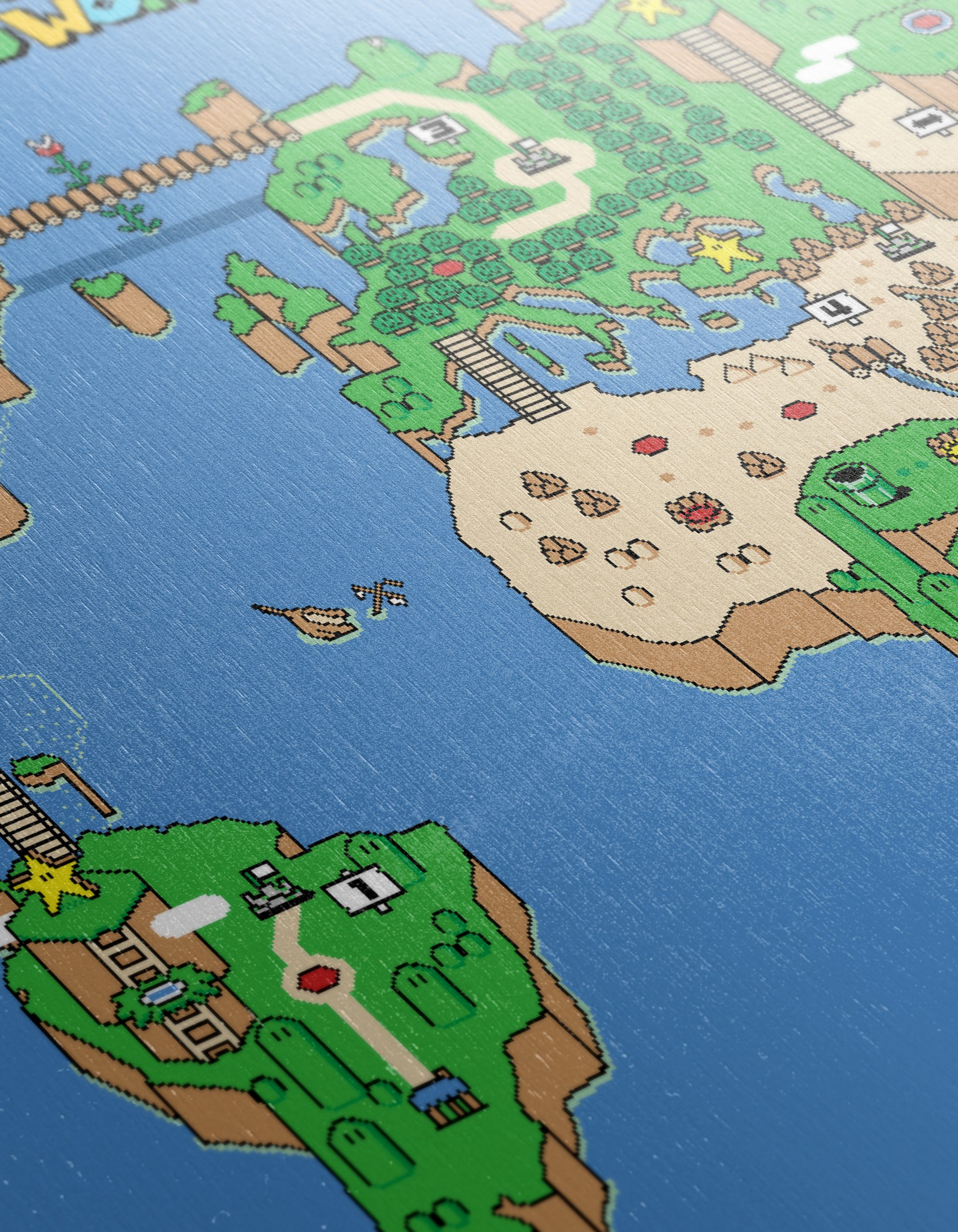 Super Mario World Map Art - Image 12