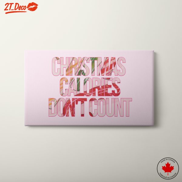 Christmas Calories Don't Count Wall Art