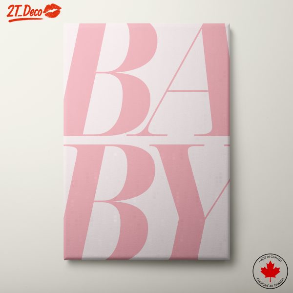 Stylish Typography Art for Baby Rooms