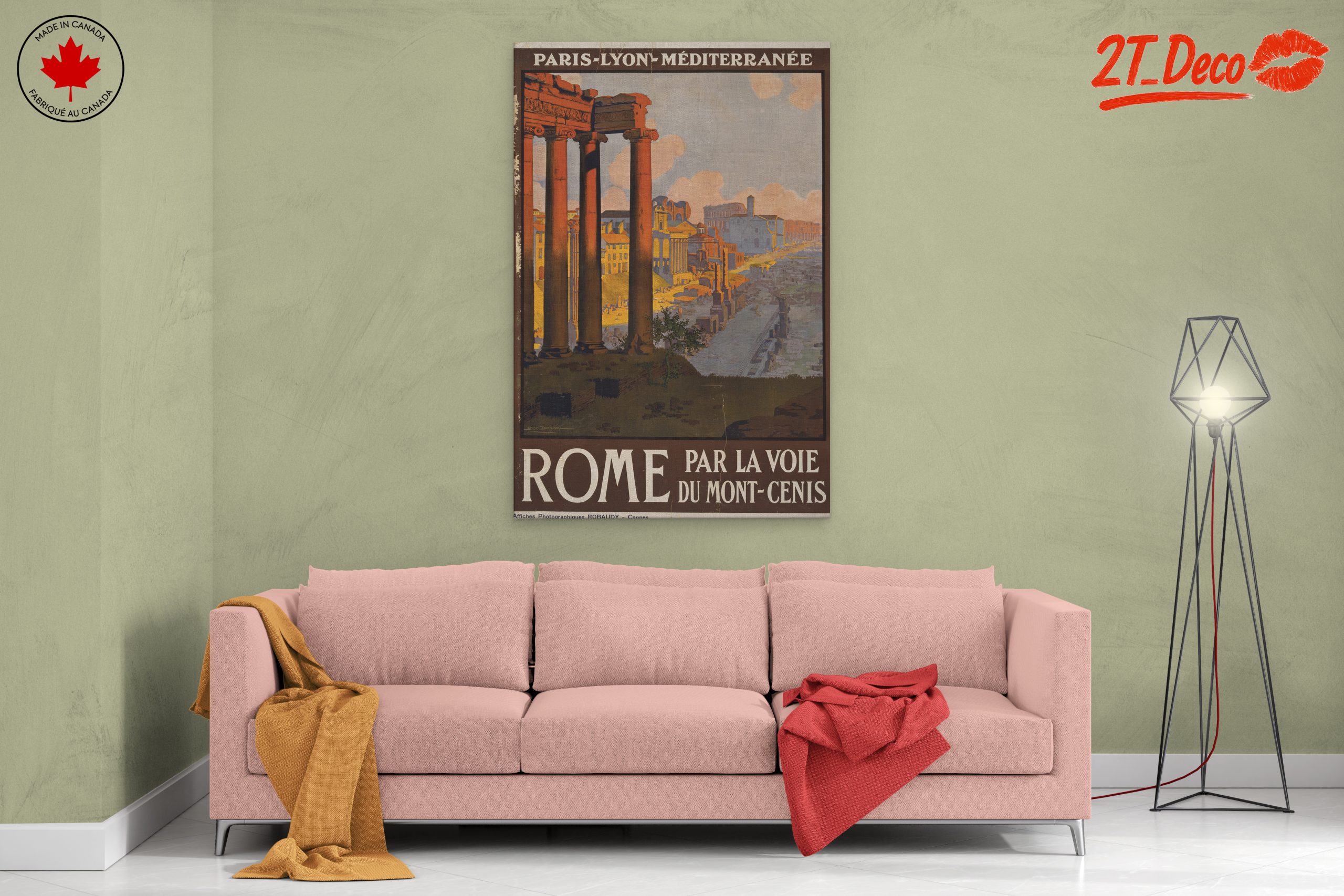 Vintage Travel Poster of Rome Landscape - Image 2
