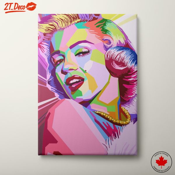 Vibrant Pop Art Portrait of a Cultural Icon