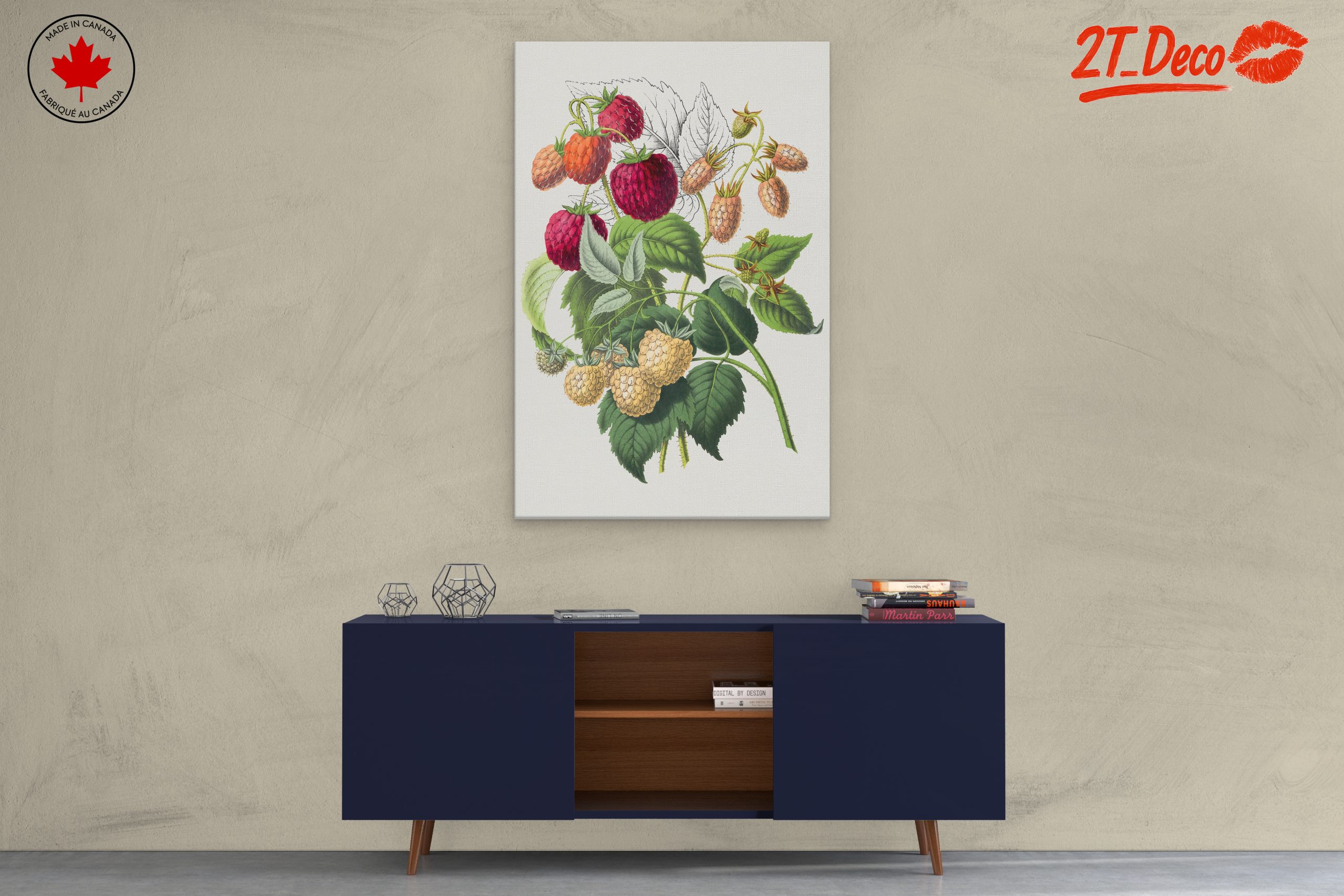 Raspberry Botanical Art Illustration - Image 3