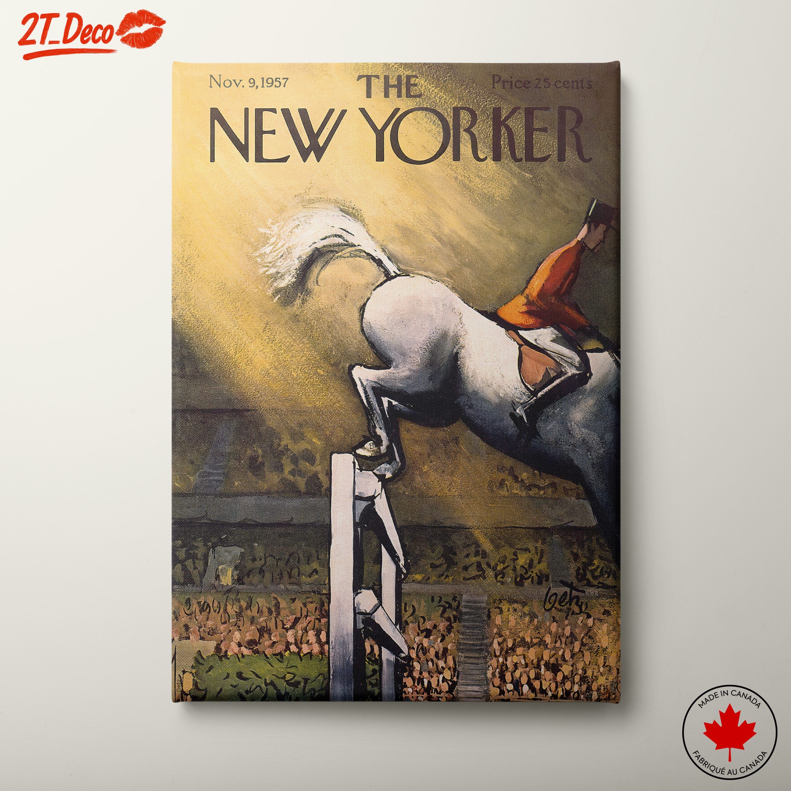 The New Yorker Magazine Cover Featuring a Horse