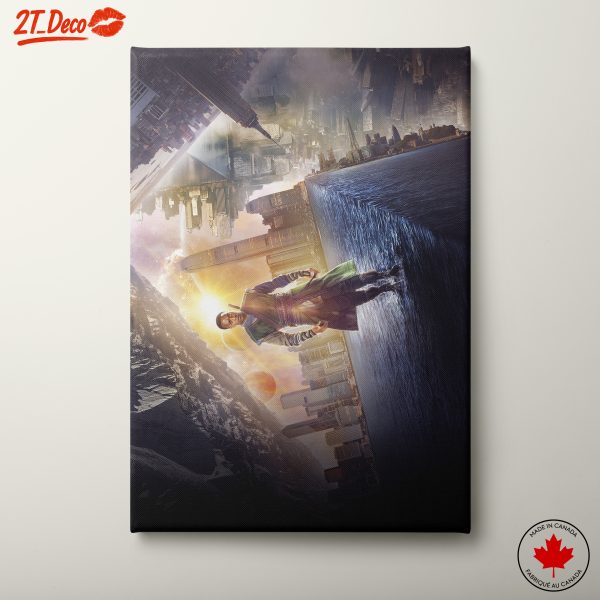 Futuristic Anime Character in Surreal Cityscape