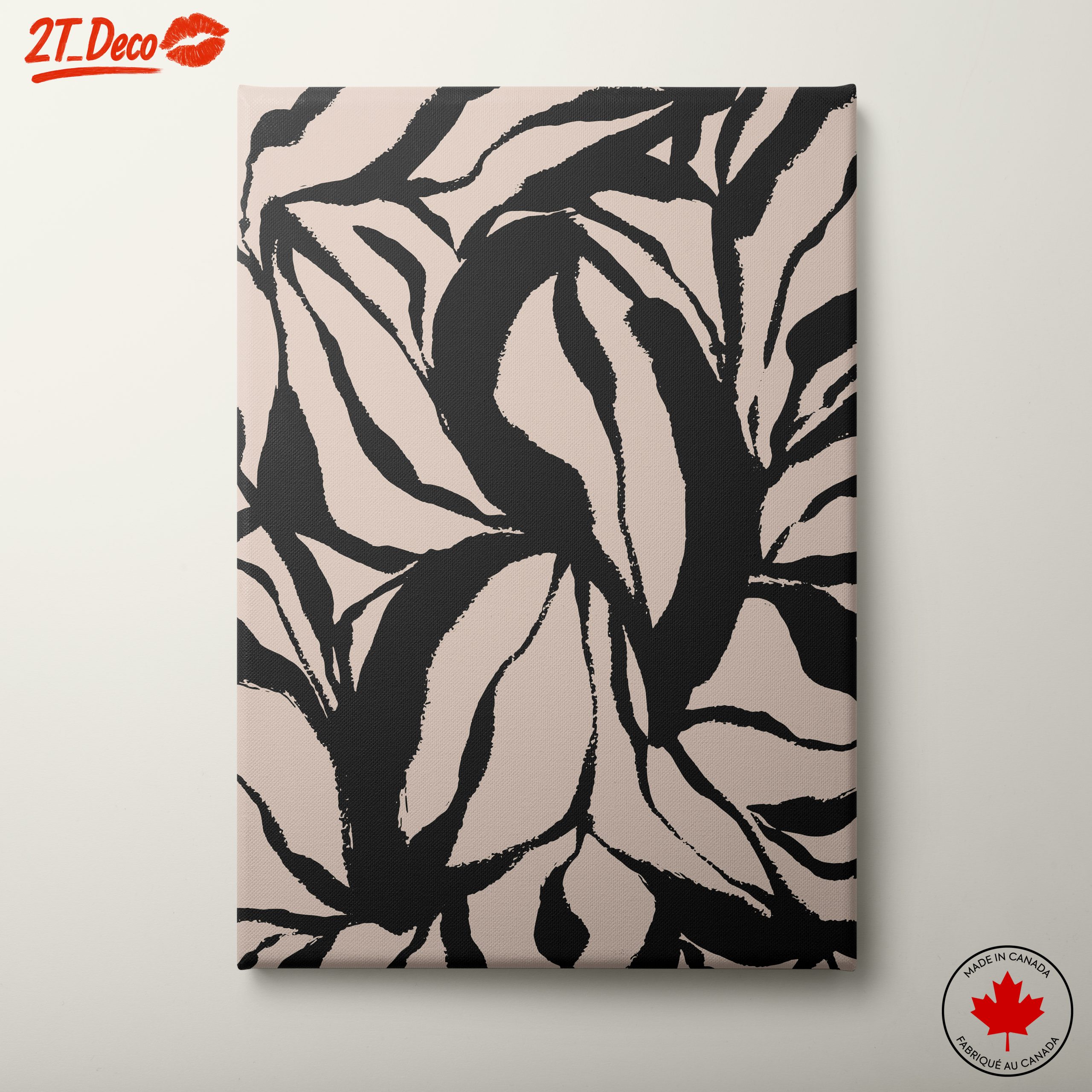 Stylized Botanical Abstract Artwork 3