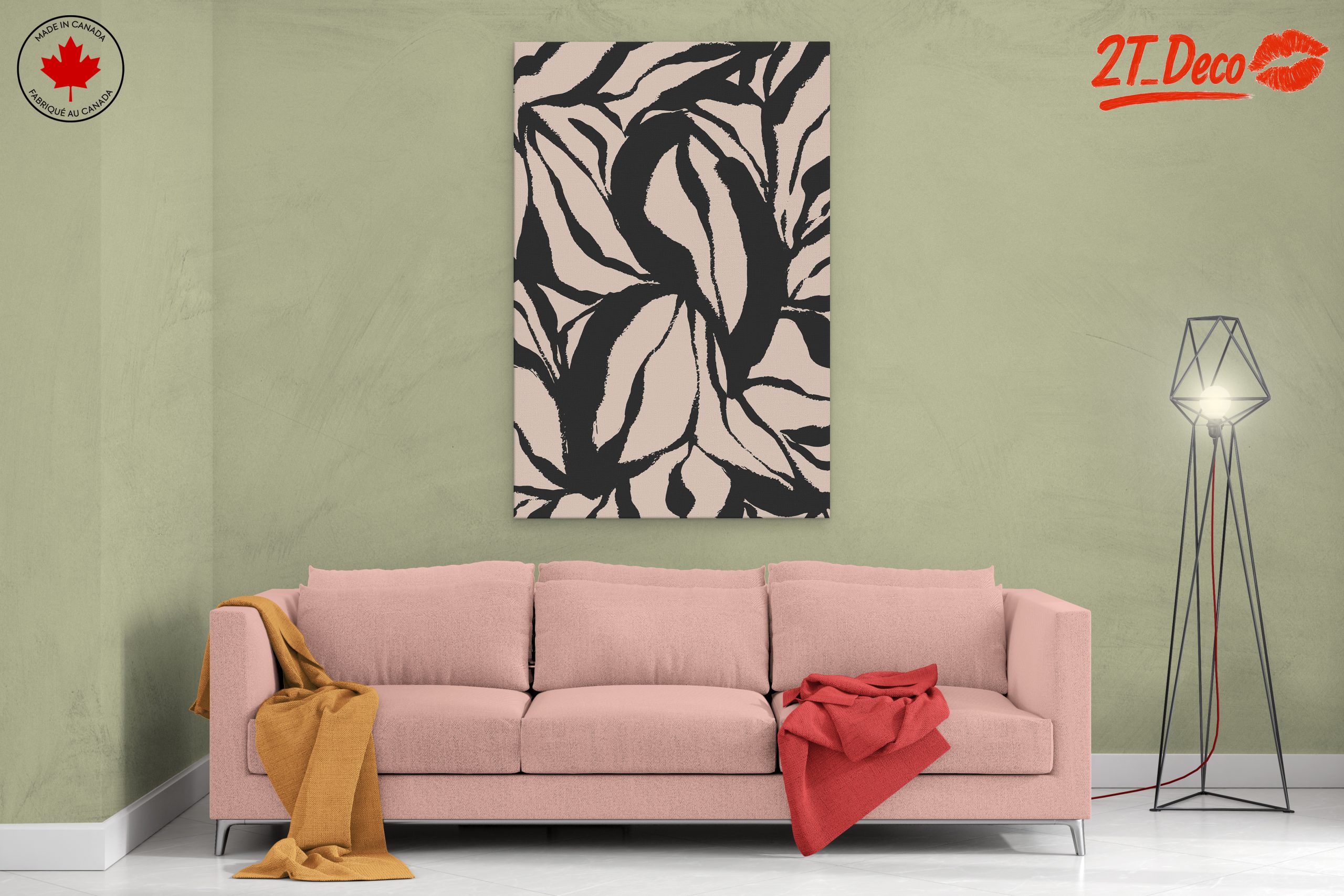 Stylized Botanical Abstract Artwork 3 - Image 2