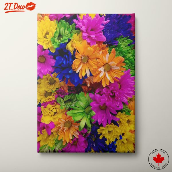 Vibrant Multicolored Floral Artwork