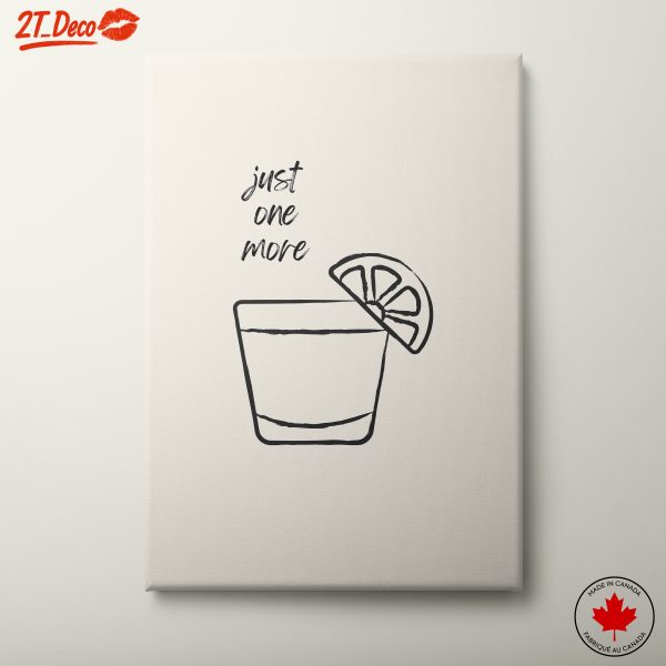 Stylish Cocktail Illustration with Fun Quote