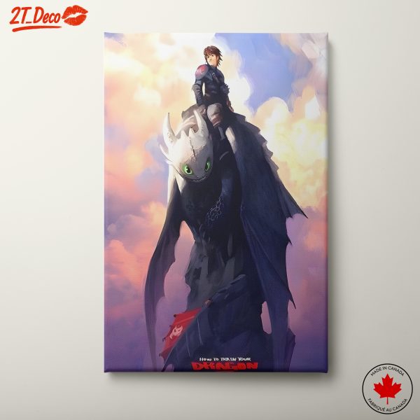 Epic Animated Adventure with Character and Dragon