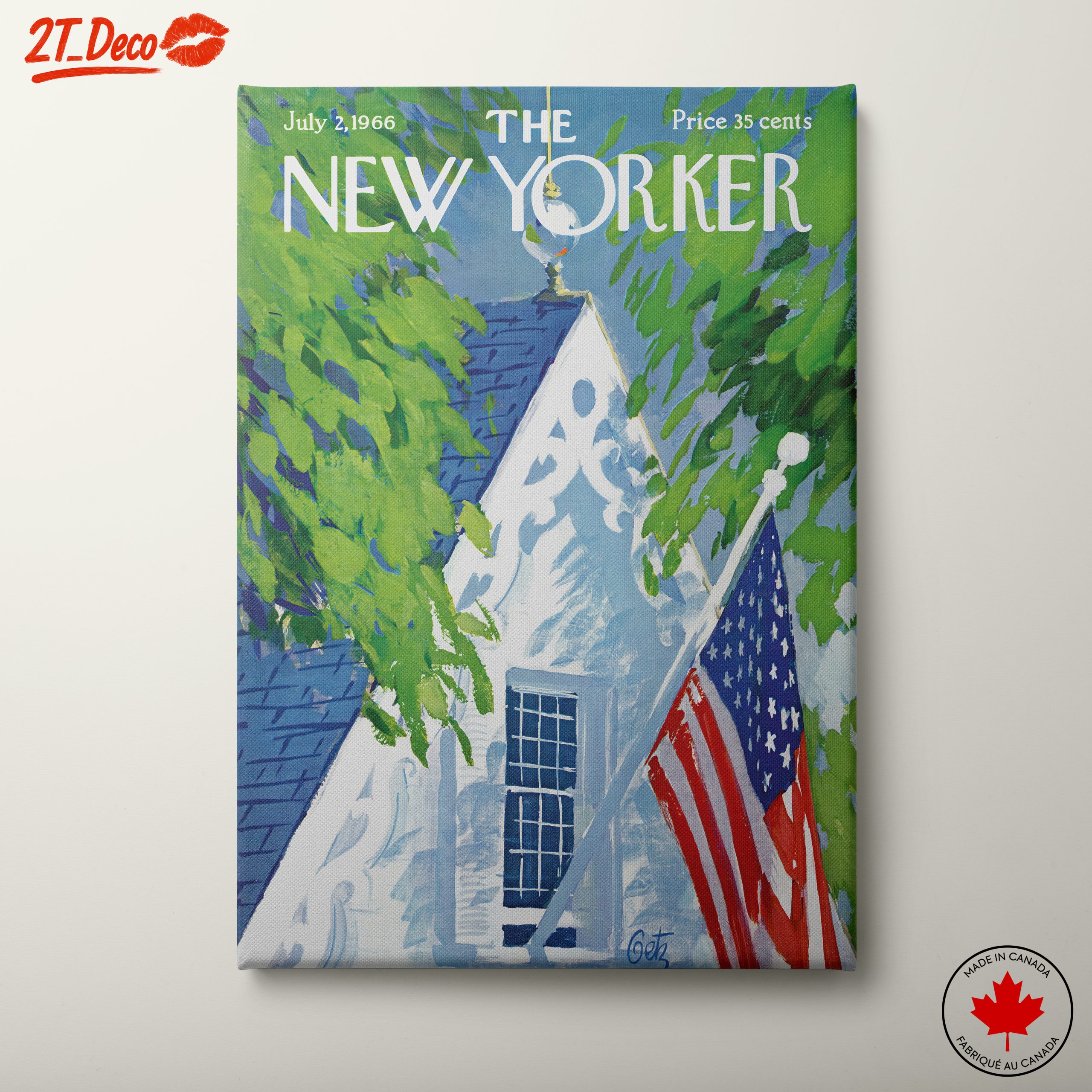 The New Yorker Magazine Cover Art July 1966