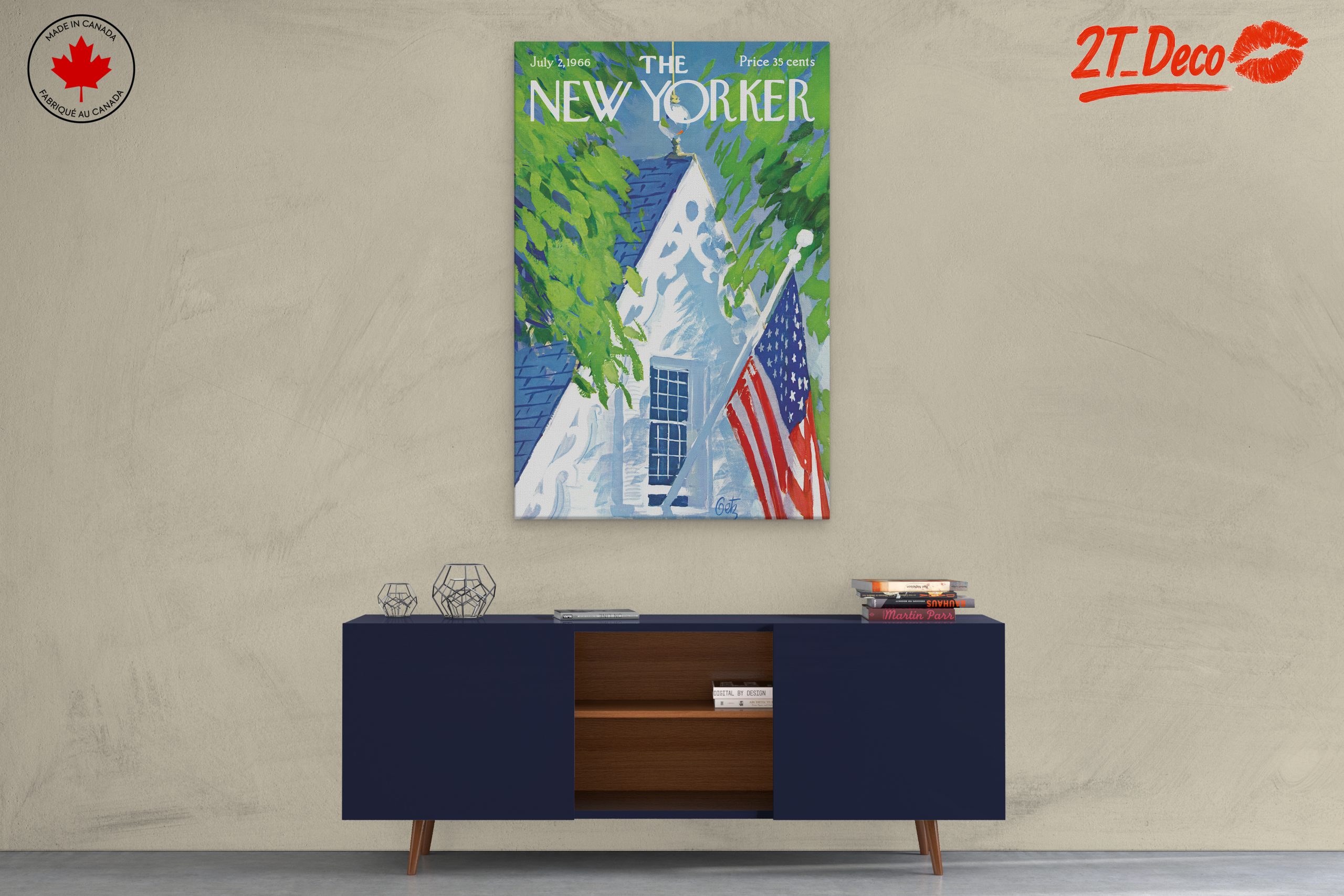 The New Yorker Magazine Cover Art July 1966 - Image 3