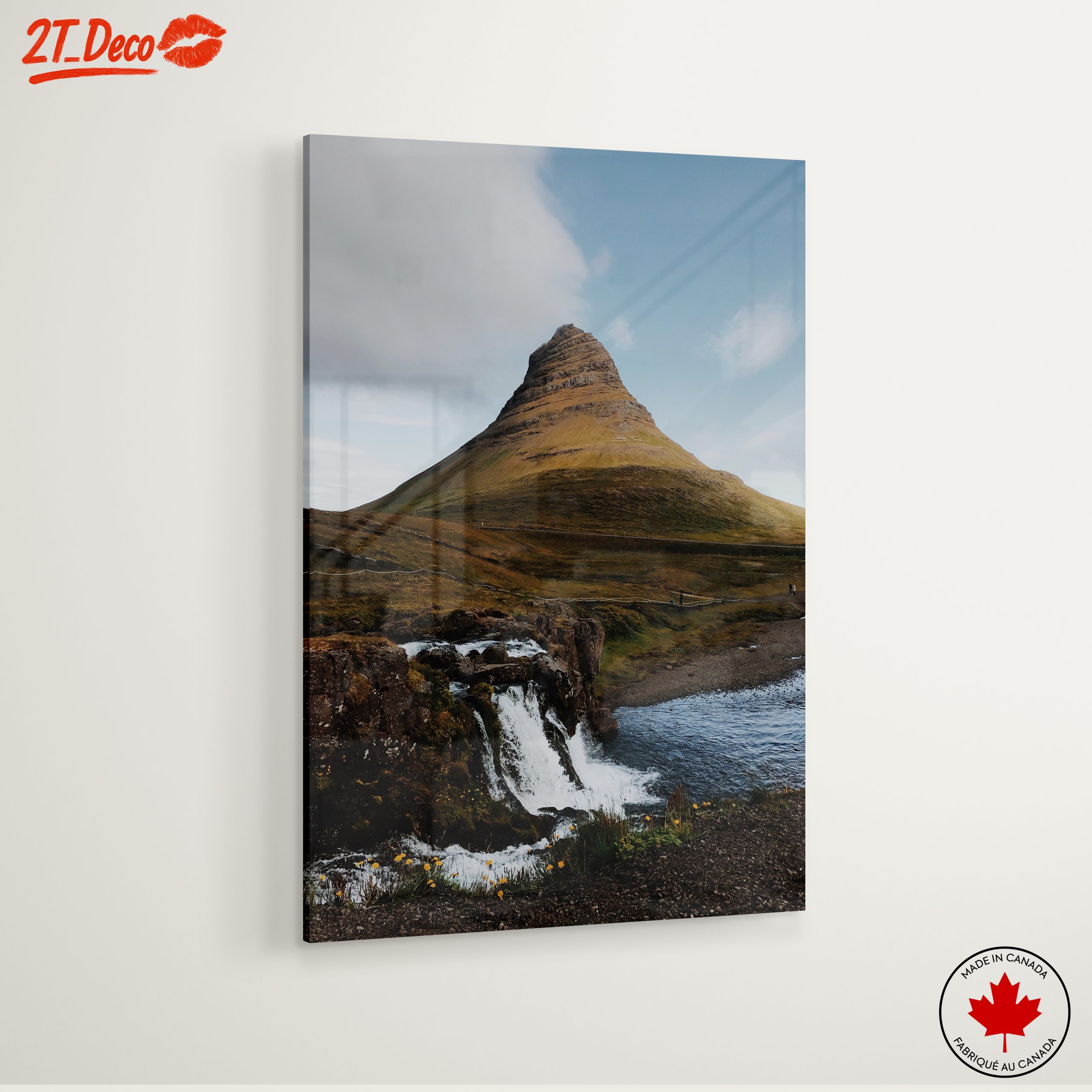 Majestic Mountain Landscape with Waterfall - Image 6