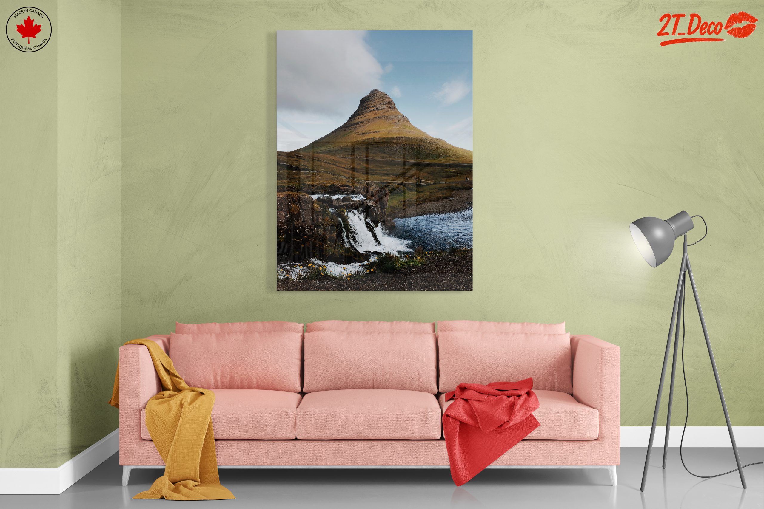 Majestic Mountain Landscape with Waterfall - Image 7