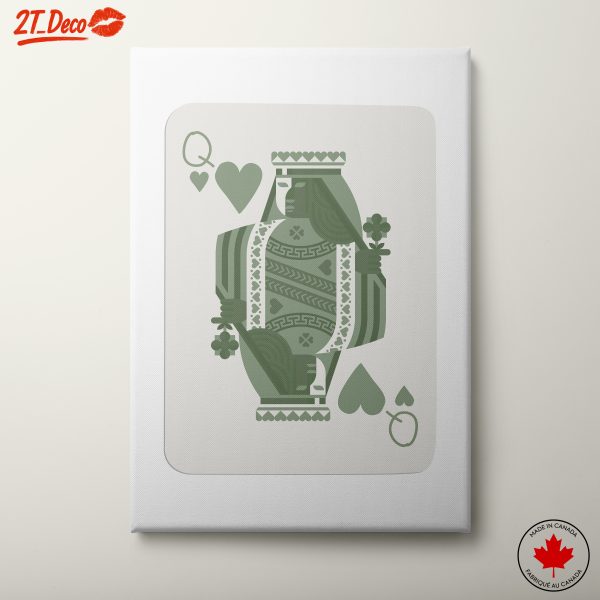 Stylized Queen of Hearts Wall Art