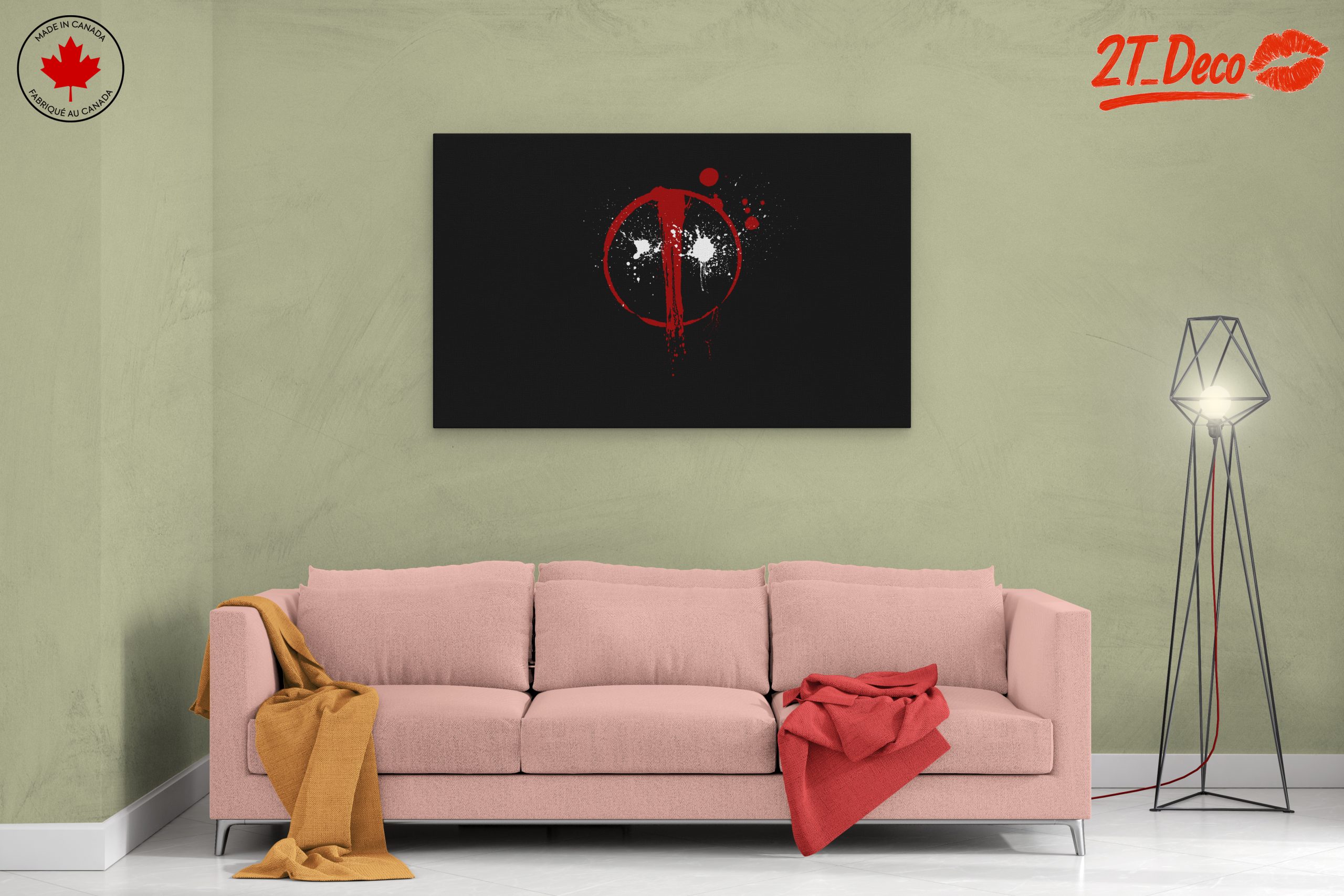 Bold Deadpool Artwork with a Splash of Color - Image 2