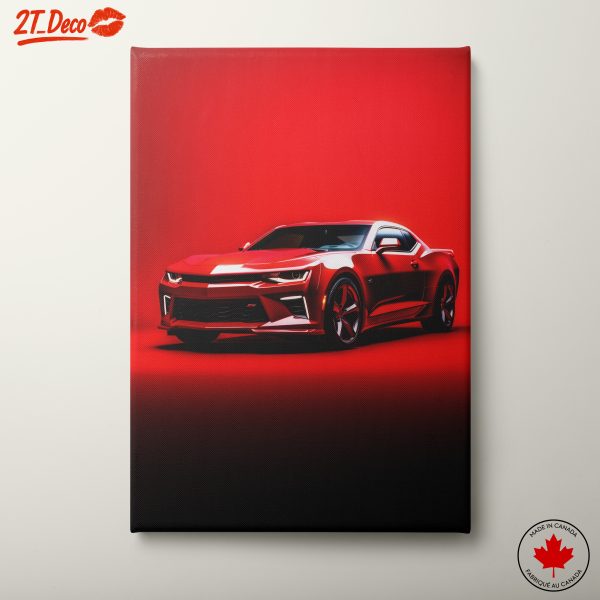 Sleek Red Classic Sports Car 2