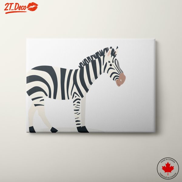 Stylish Zebra Illustration for Modern Spaces
