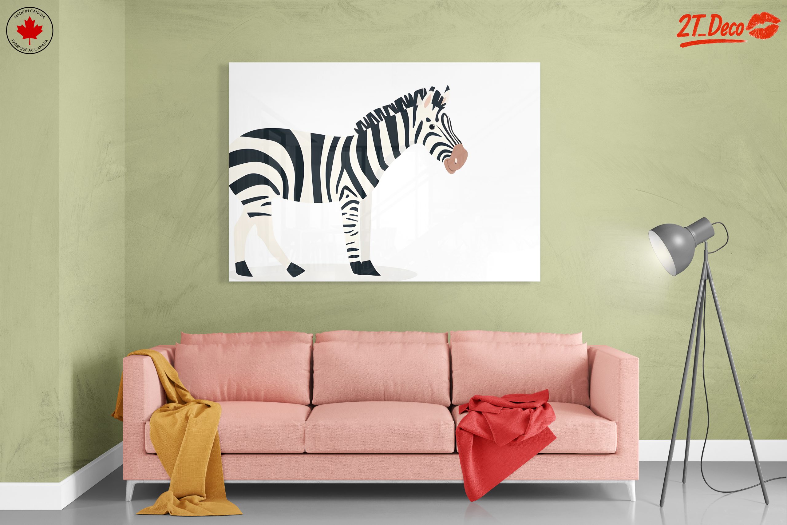 Stylish Zebra Illustration for Modern Spaces - Image 7
