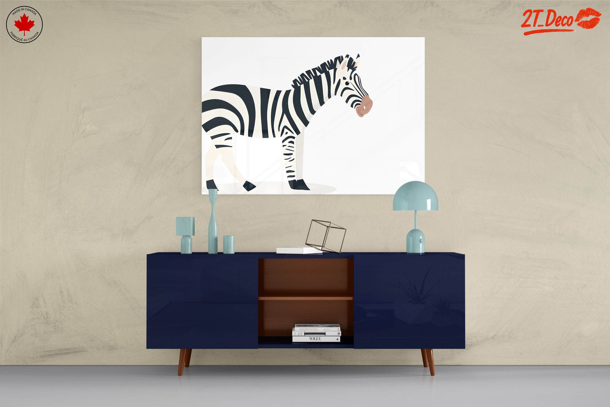 Stylish Zebra Illustration for Modern Spaces - Image 8