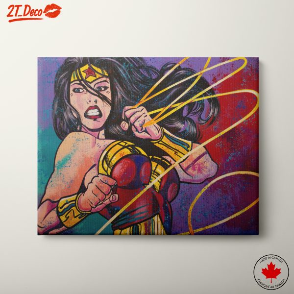 Wonder Woman Comic Art Style Explosion