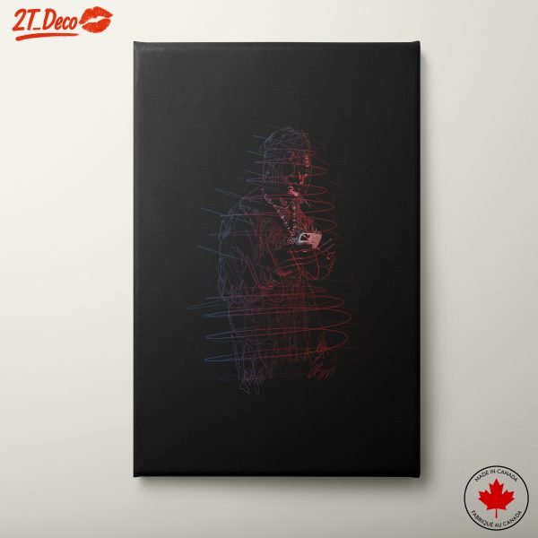 Stylized Character Art with Dynamic Lines