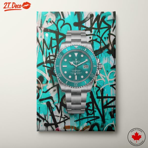 Rolex Submariner on Graffiti Background 2