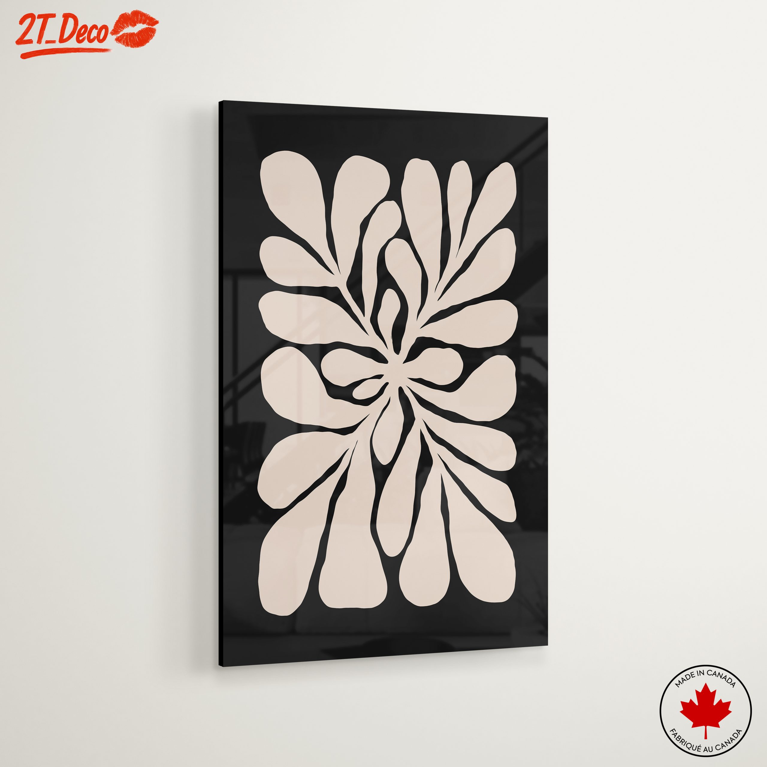 Botanical Abstract Art with Organic Shapes - Image 6