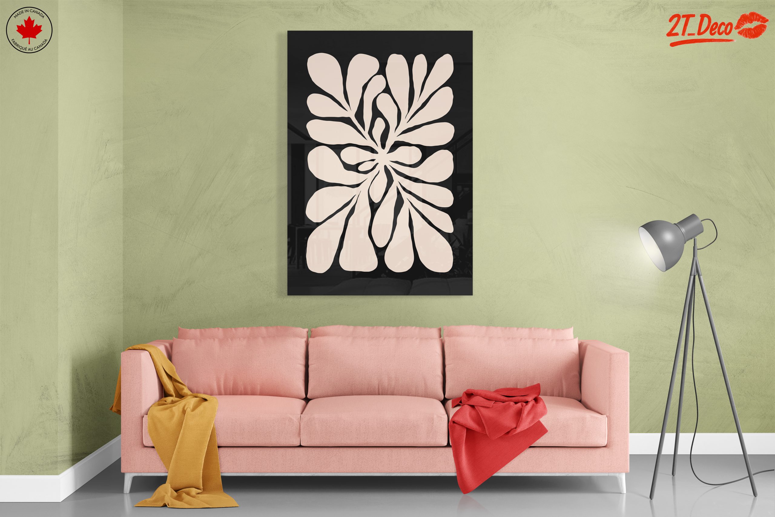 Botanical Abstract Art with Organic Shapes - Image 7