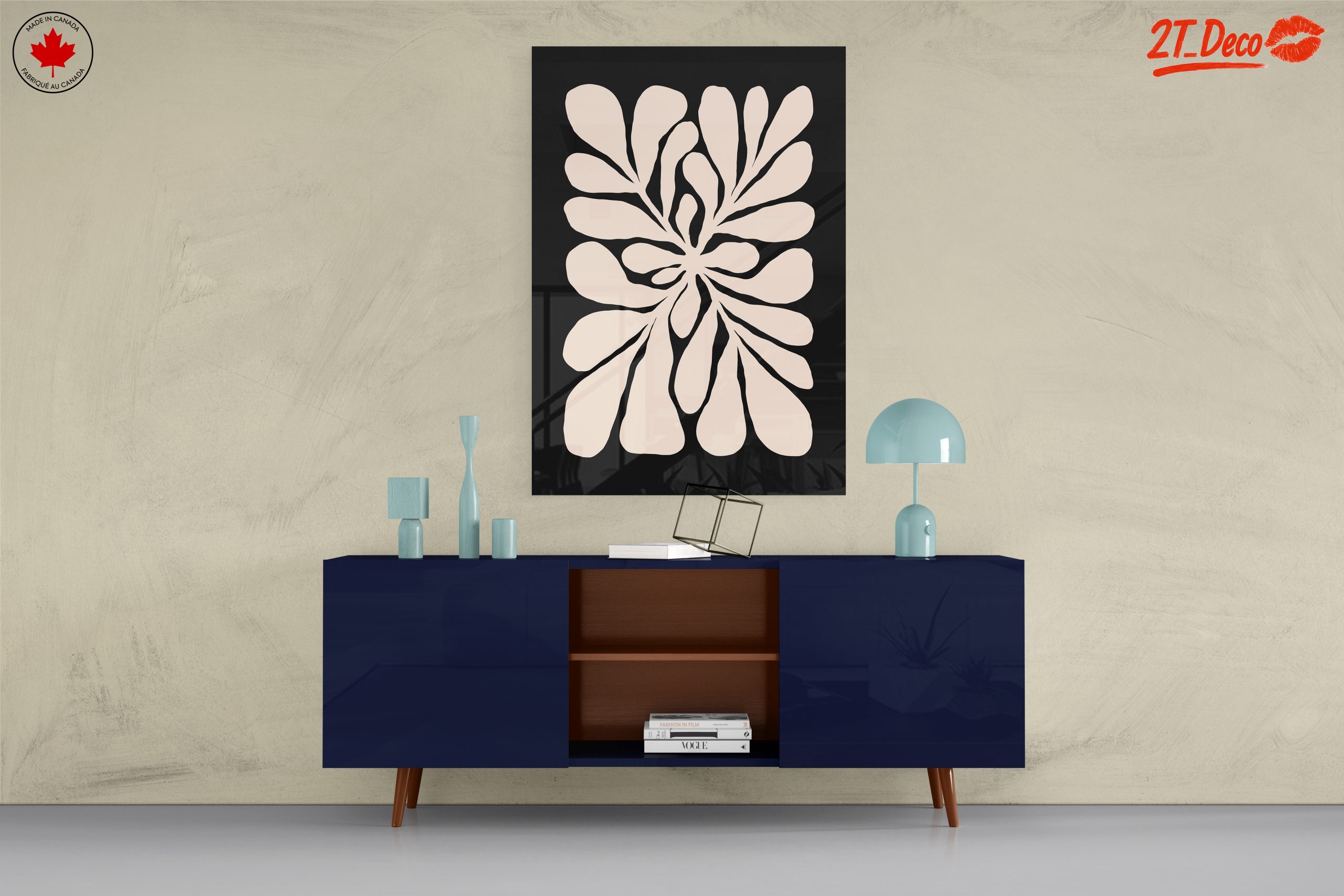 Botanical Abstract Art with Organic Shapes - Image 8