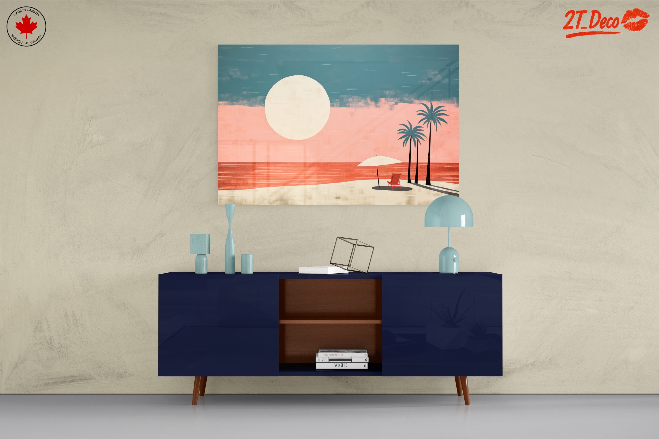 Tropical Sunset with Umbrella and Palms - Image 8