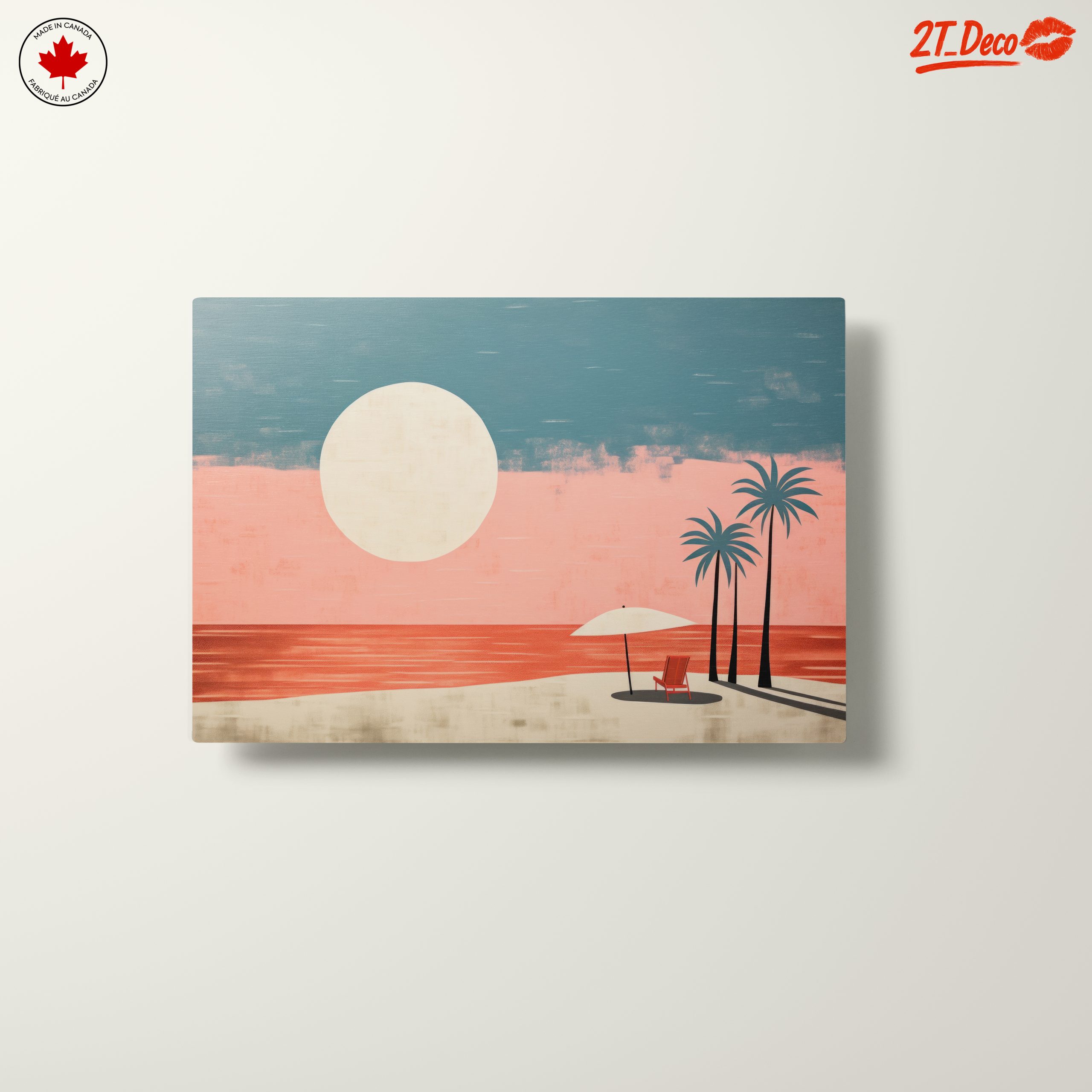 Tropical Sunset with Umbrella and Palms - Image 10