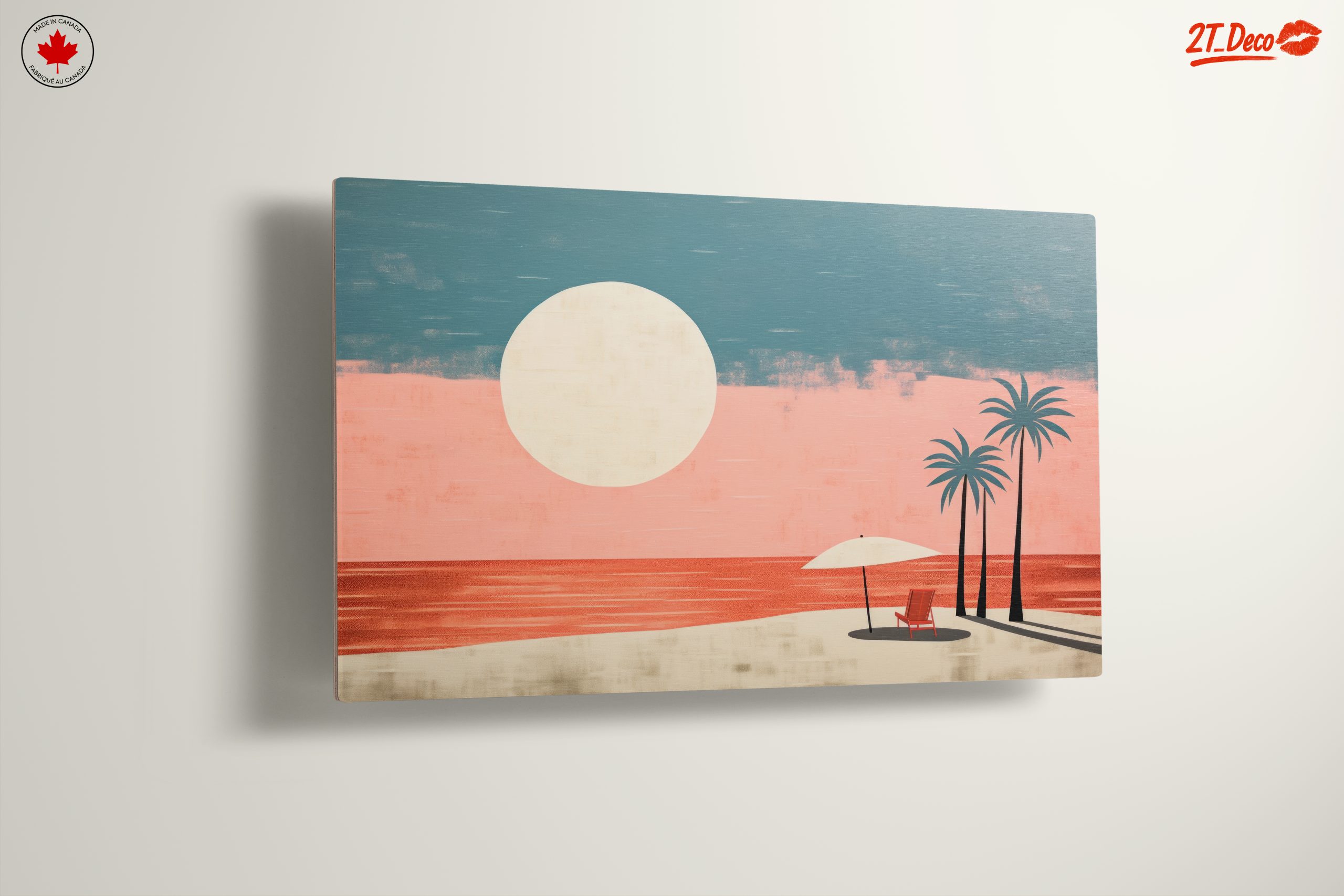Tropical Sunset with Umbrella and Palms - Image 13