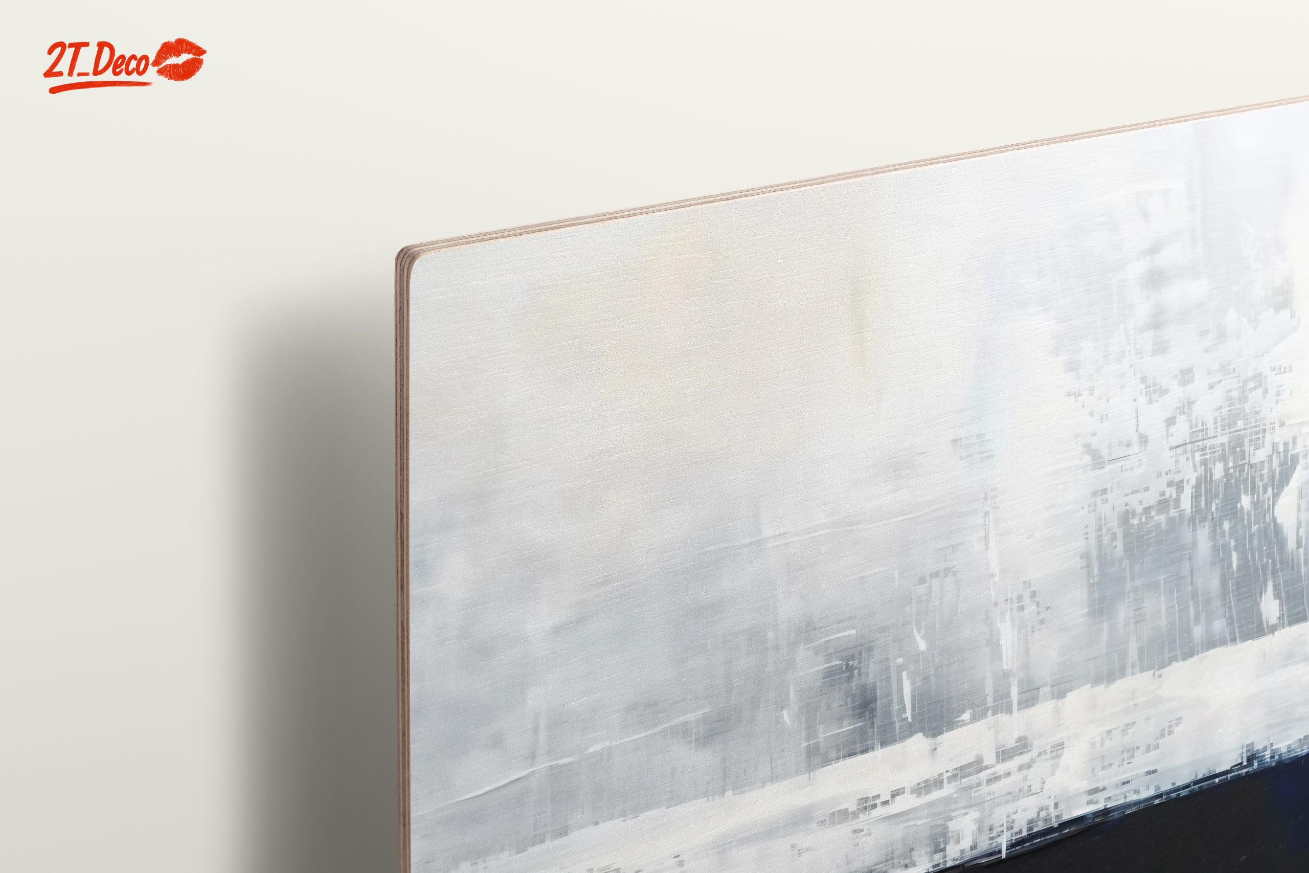 Dynamic Abstract Art in Blue and White - Image 15
