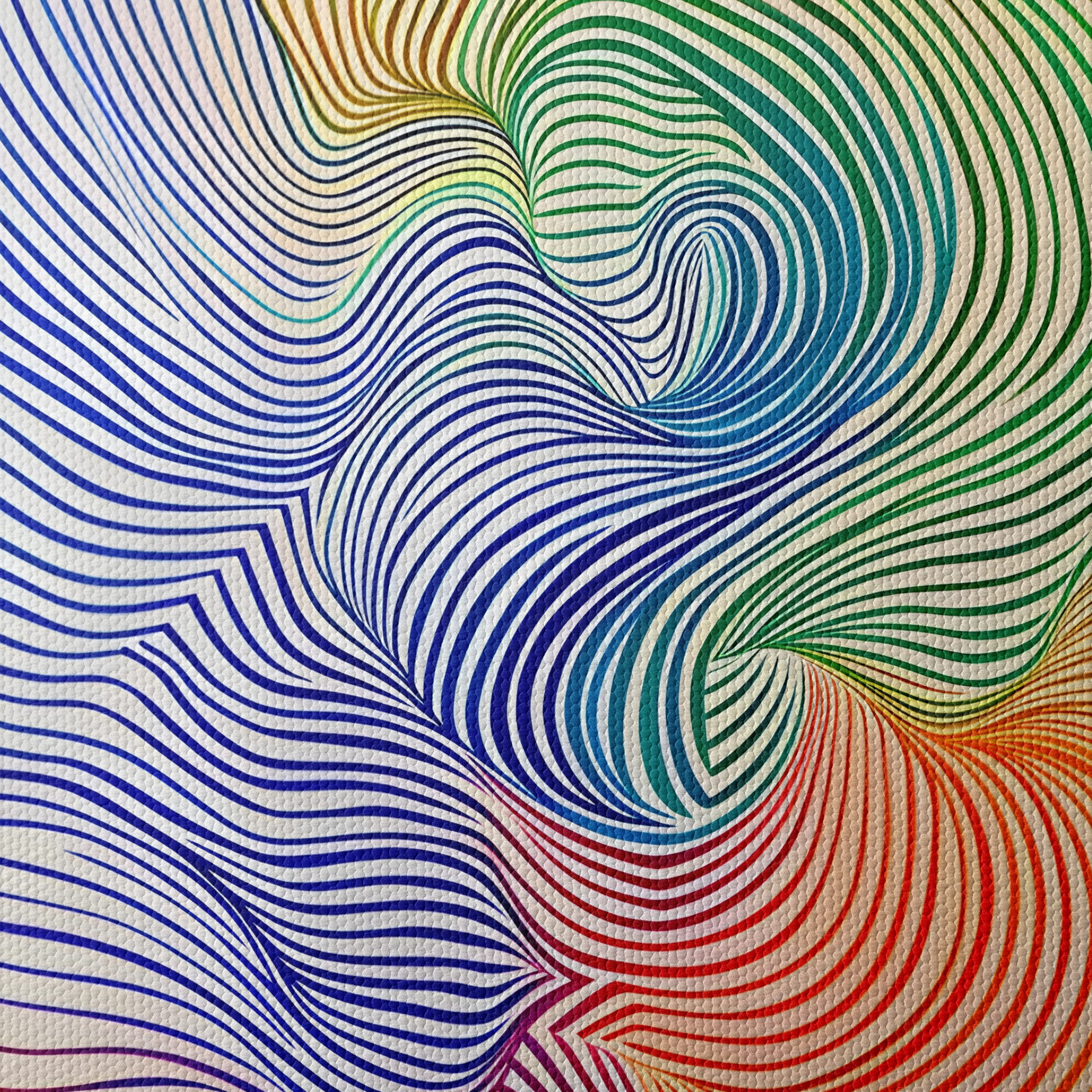 Colorful Abstract Flowing Lines Art - Image 4