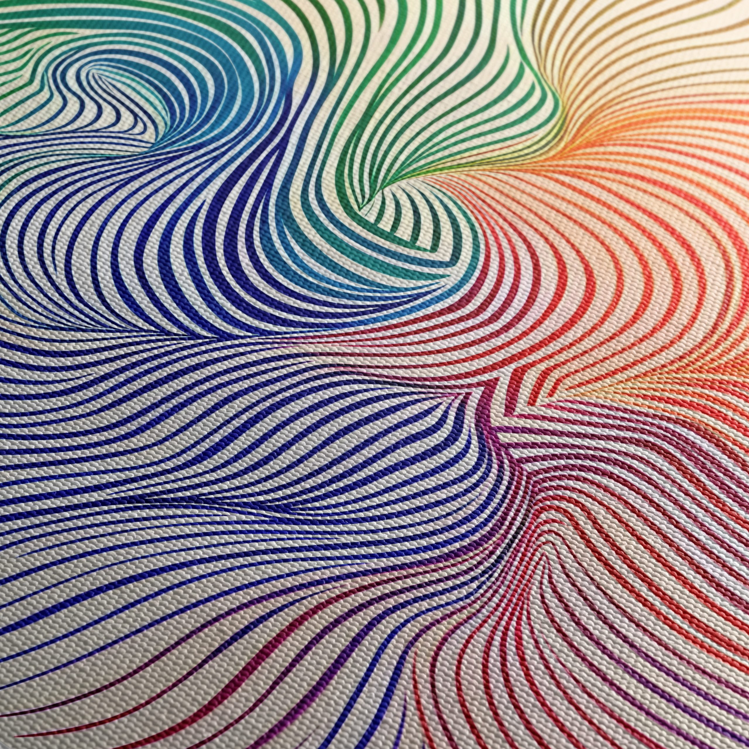 Colorful Abstract Flowing Lines Art - Image 5