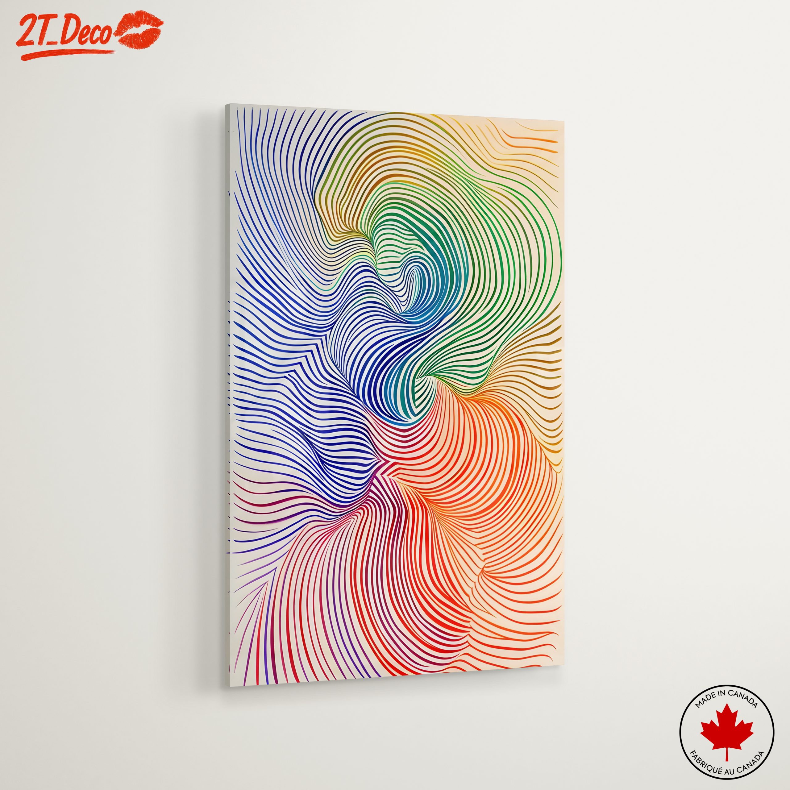 Colorful Abstract Flowing Lines Art - Image 6