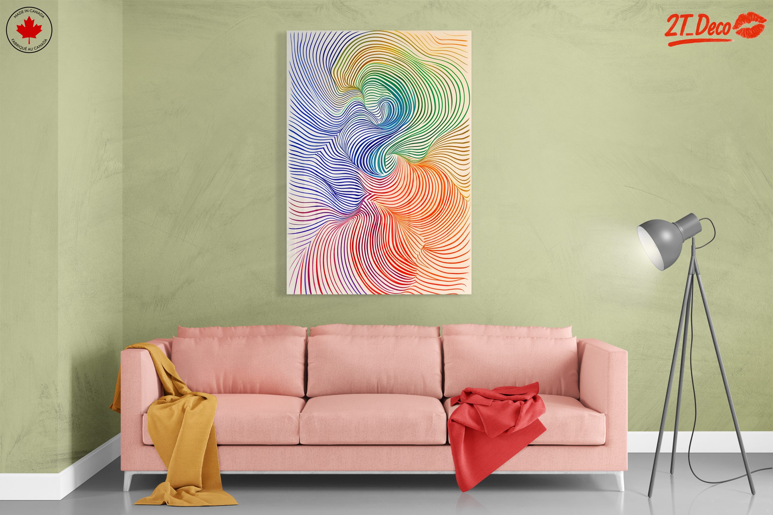 Colorful Abstract Flowing Lines Art - Image 7