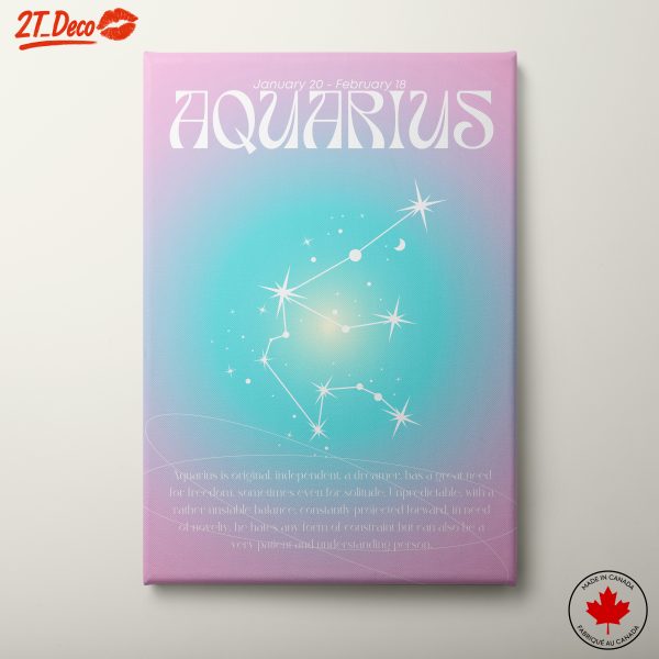 Aquarius Zodiac Sign Art