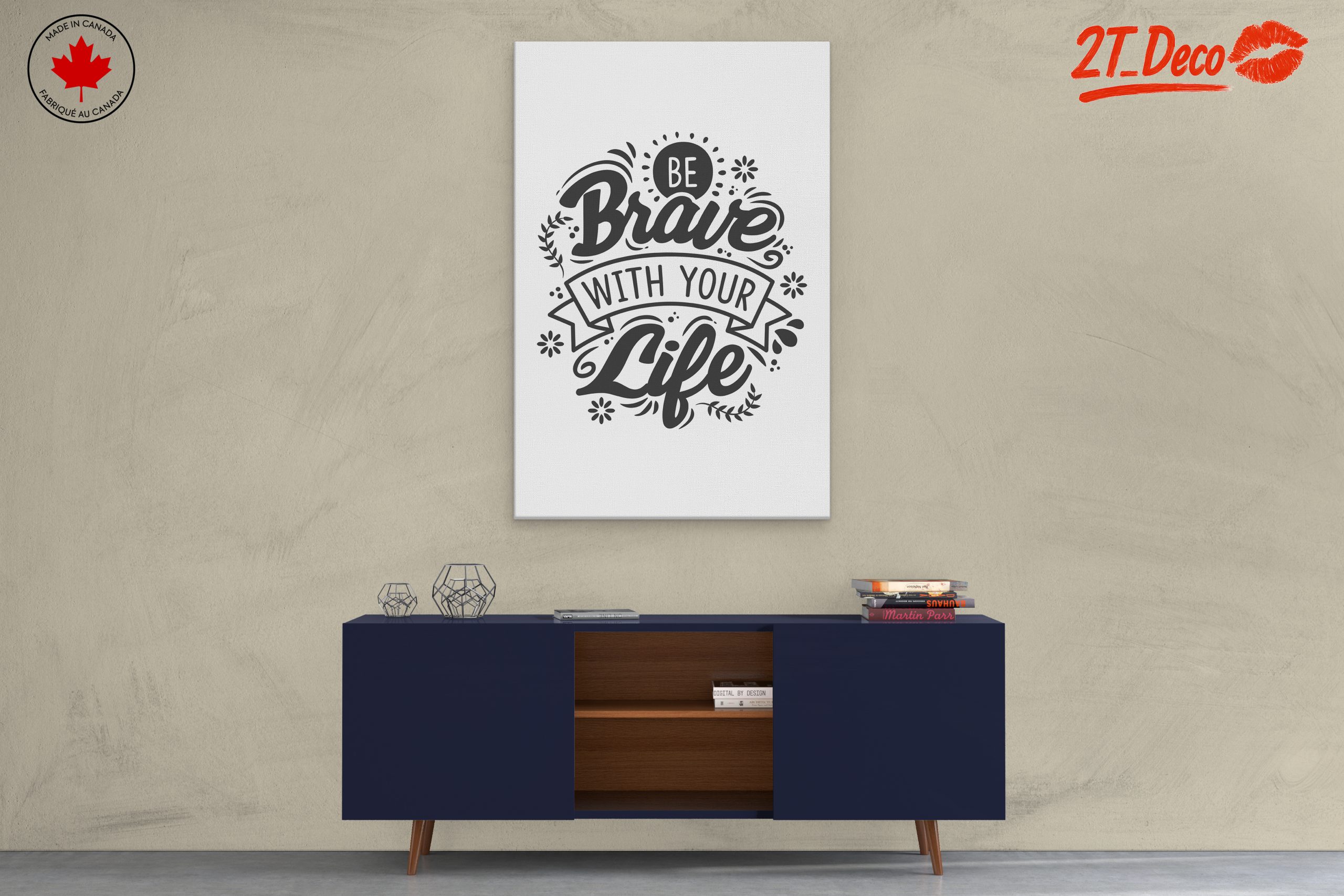 Inspirational Quote on Living Bravely - Image 3