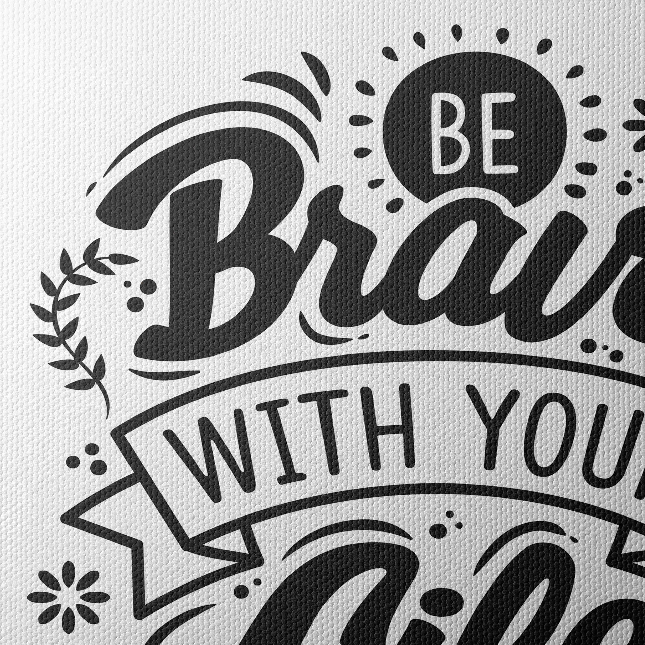 Inspirational Quote on Living Bravely - Image 4