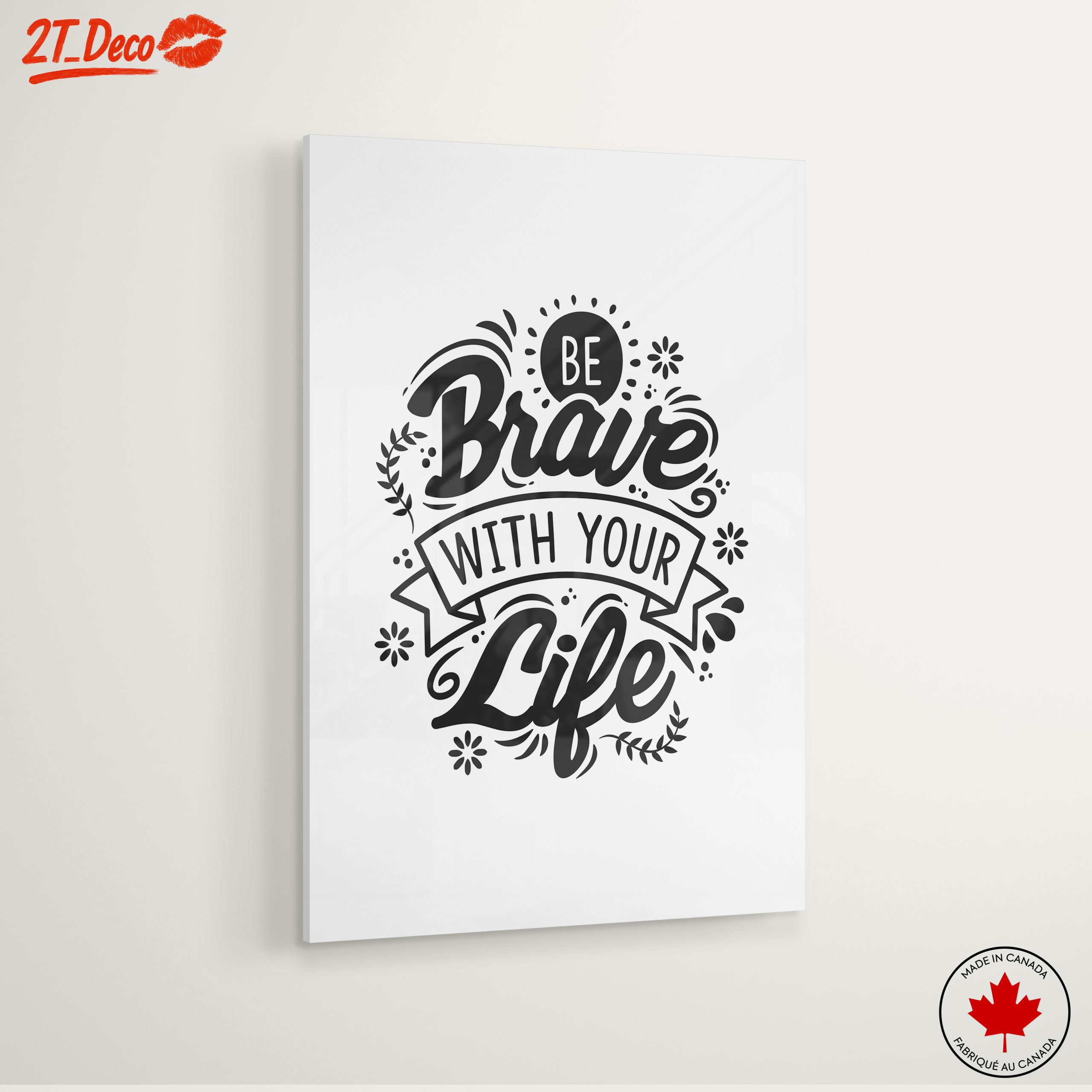 Inspirational Quote on Living Bravely - Image 6