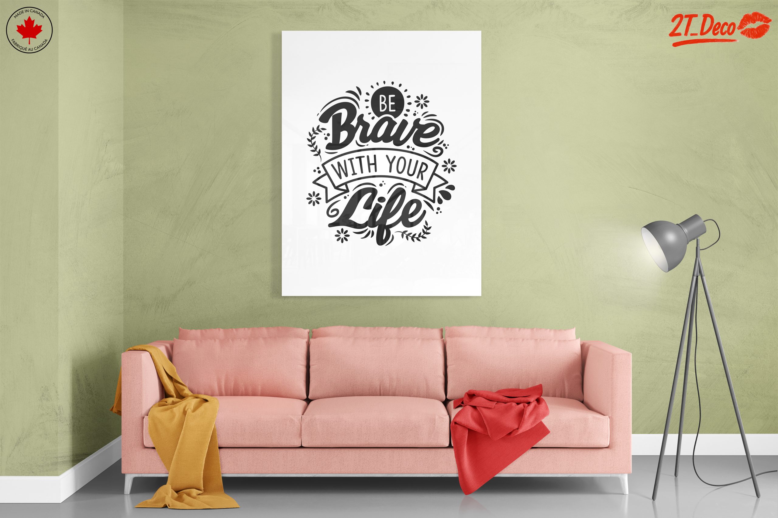 Inspirational Quote on Living Bravely - Image 7