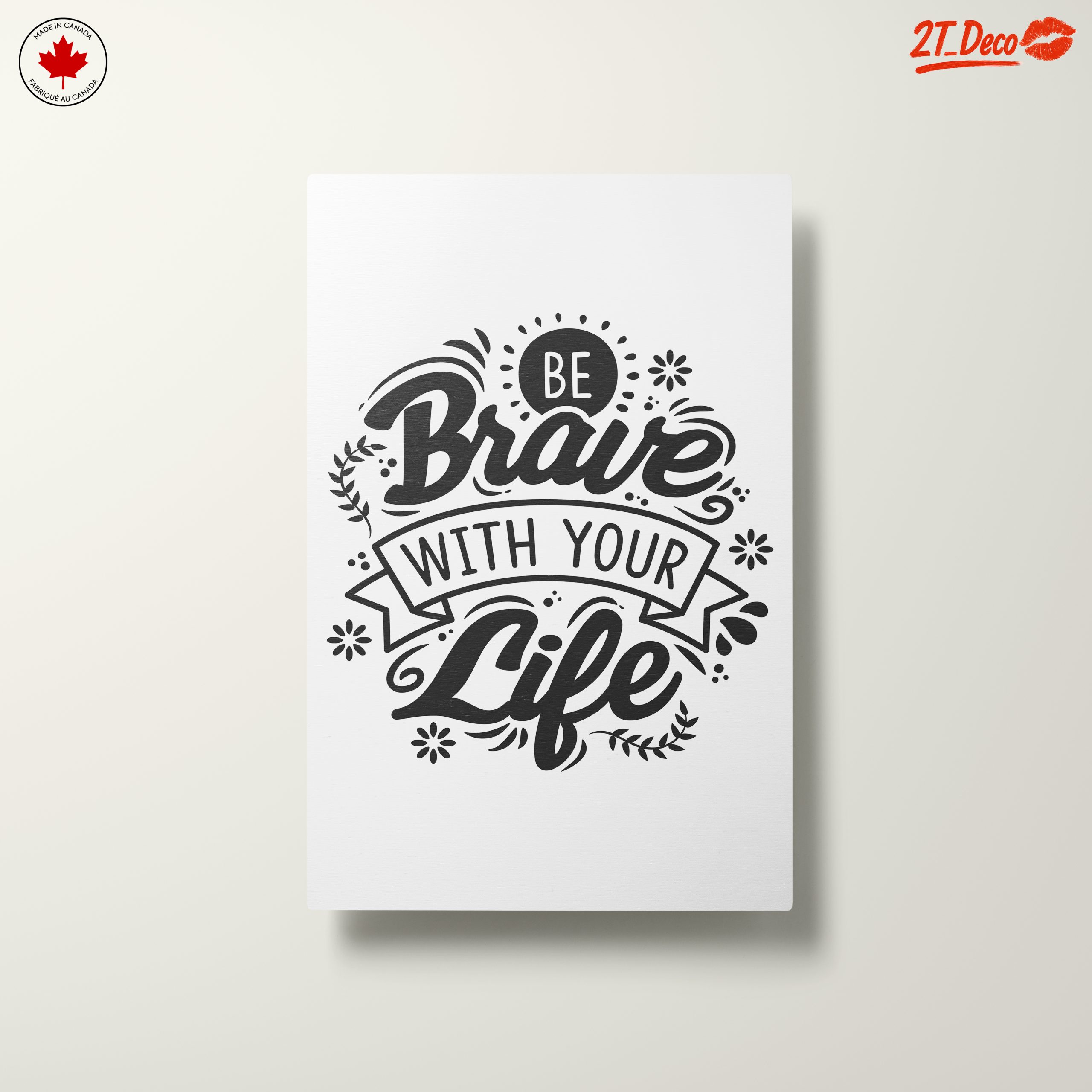 Inspirational Quote on Living Bravely - Image 10