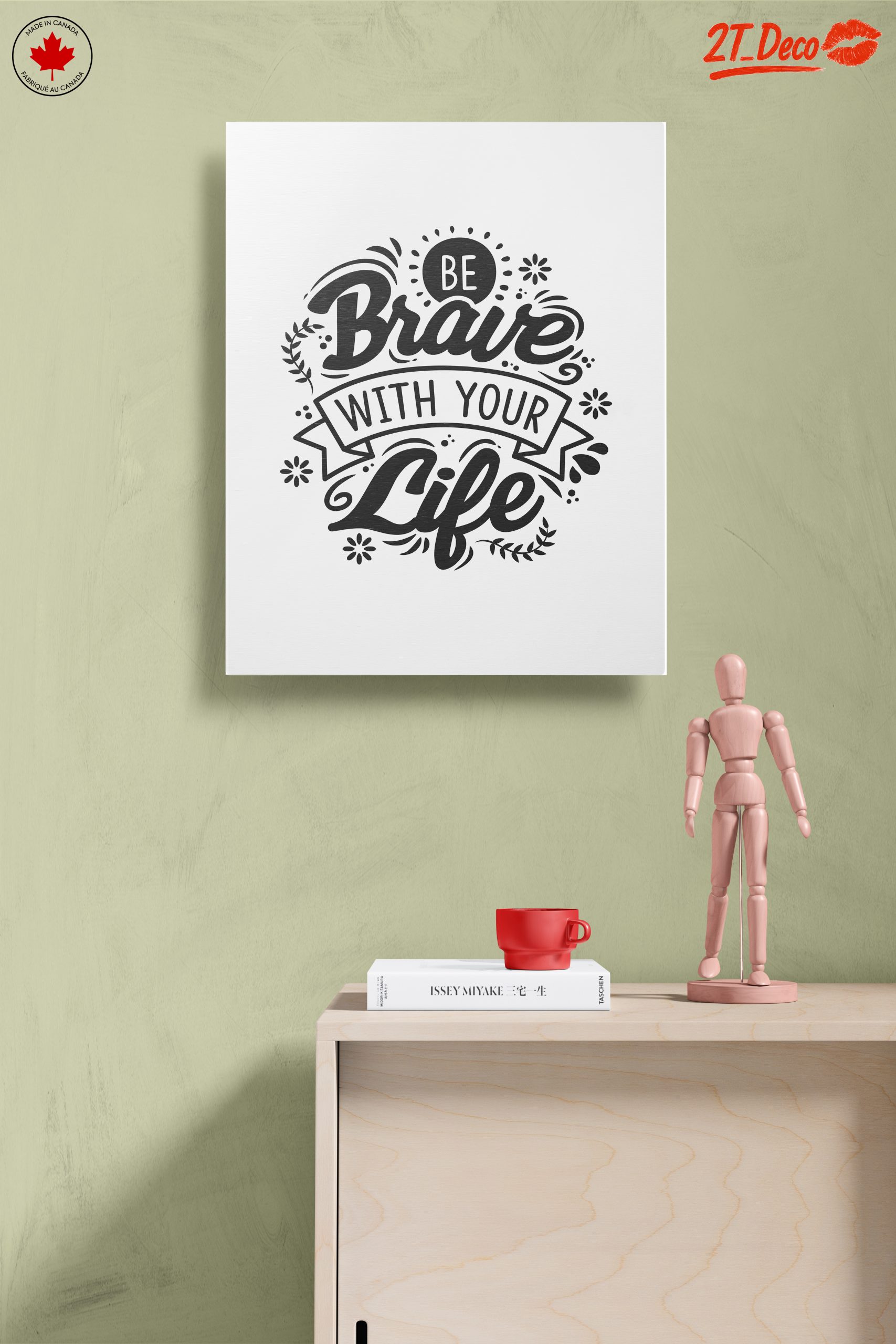Inspirational Quote on Living Bravely - Image 14