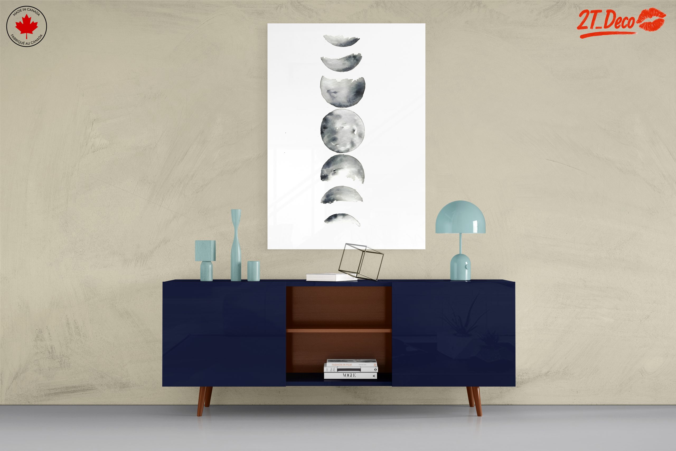 Phases of the Moon Watercolor Art - Image 8