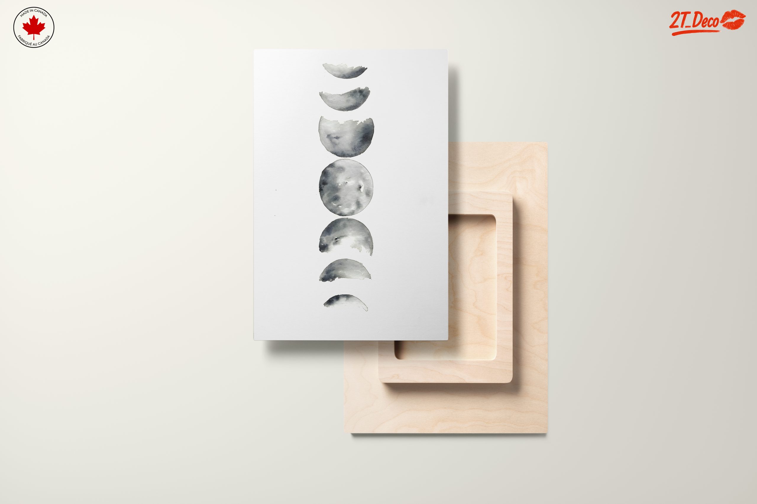 Phases of the Moon Watercolor Art - Image 11